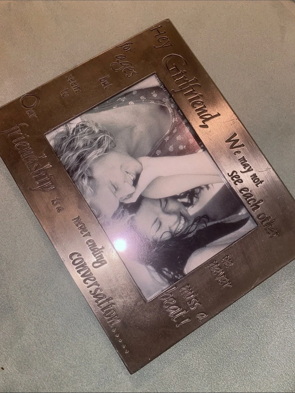 Fetco “Hey Girfriend” metal frame